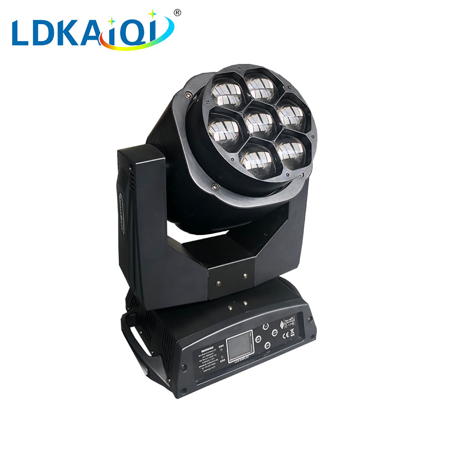 Zoom Bee Eyes Led Moving Head Light 7X15W RGBW 4in1