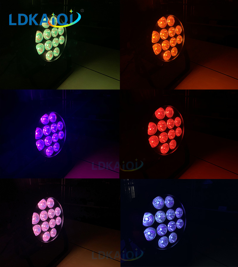 Waterproof Led Battery Wireless Par Can Light 12X18W 6in1(图2)