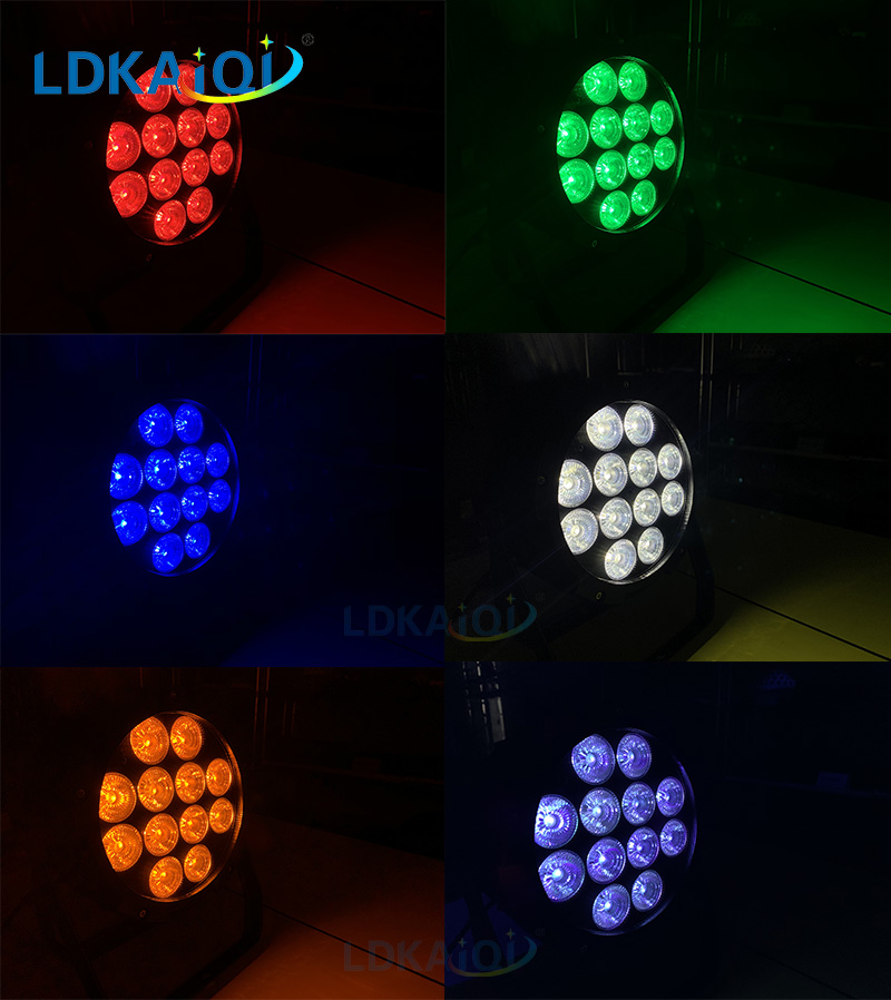 Waterproof Led Battery Wireless Par Can Light 12X18W 6in1(图1)