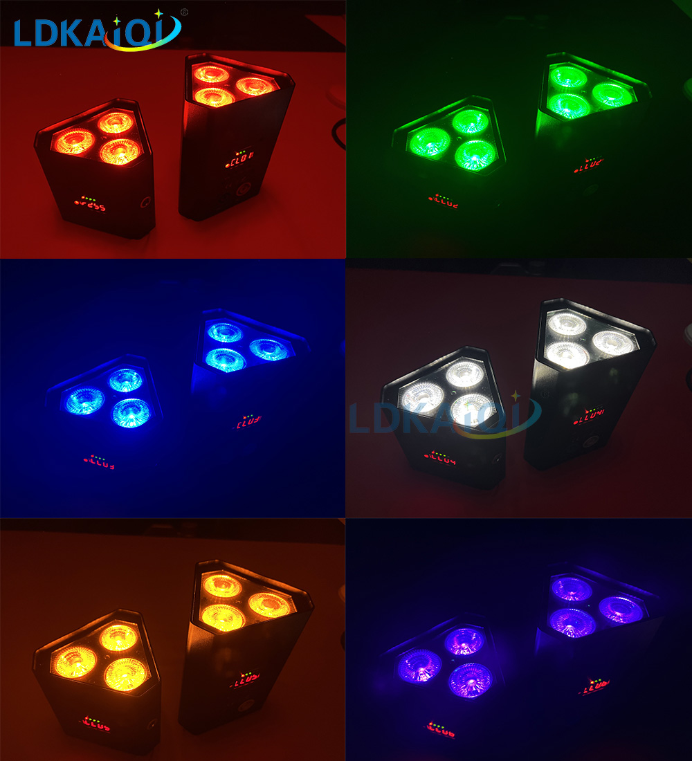 Led Battery Wireless Uplight Par Can Light 3X18W 6in1(图1)