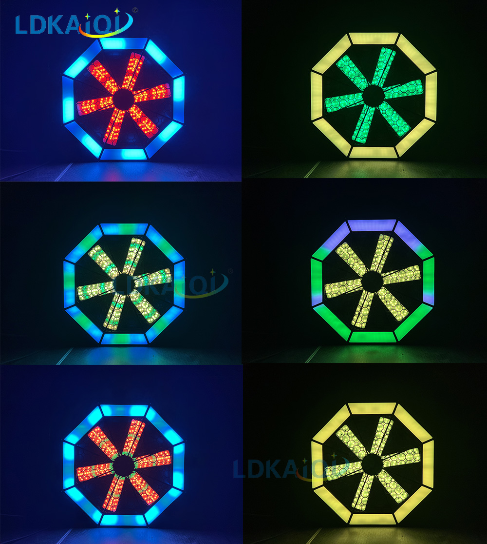 LED Fan Background Light 950pcs RGBW(图1)
