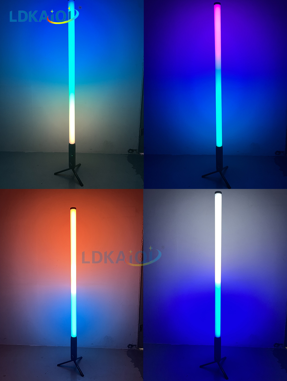 LED Tube Pixel Light 360 degrees Waterproof battery wireless remote and App control (图3)