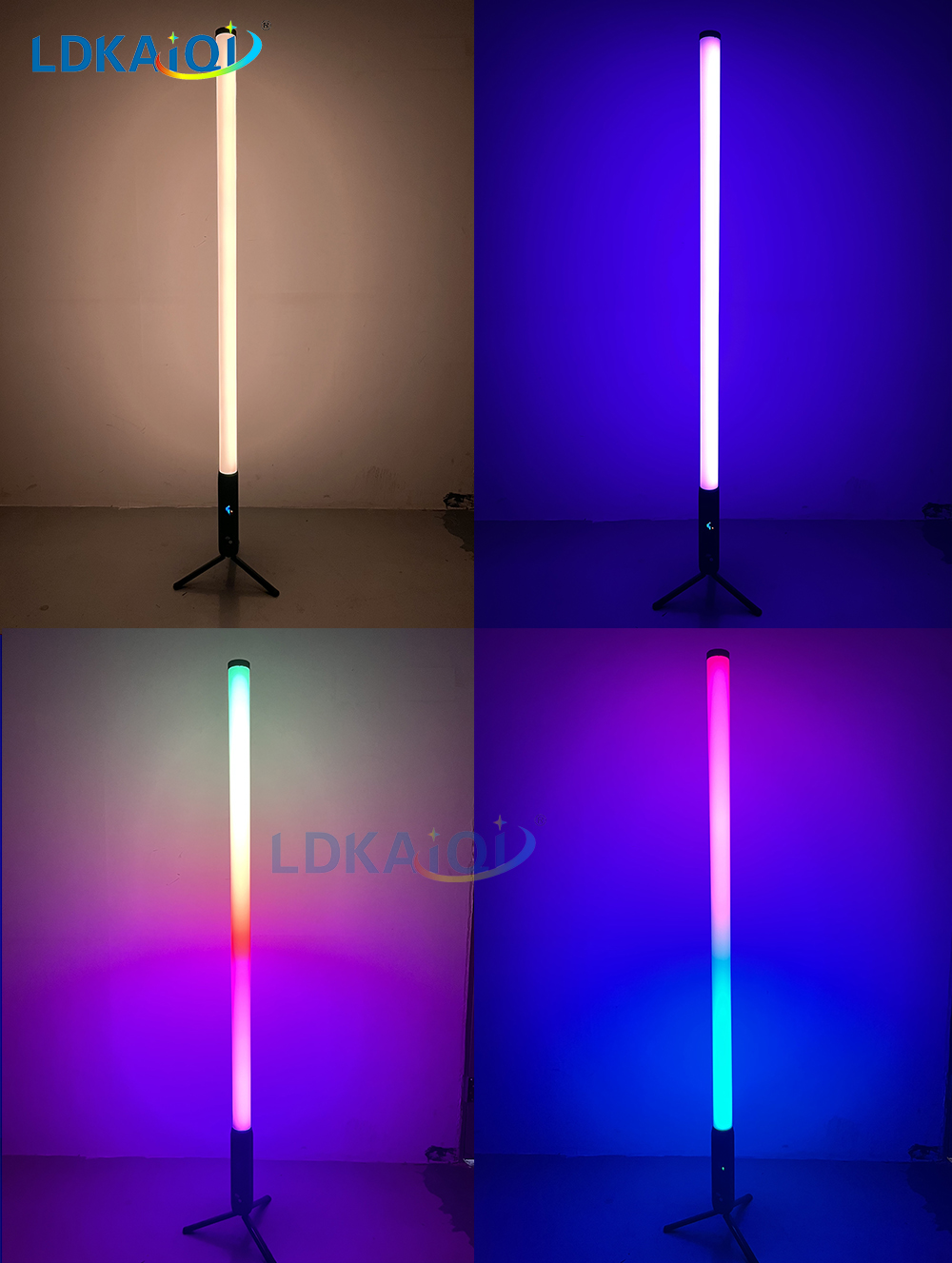 LED Tube Pixel Light 360 degrees Waterproof battery wireless remote and App control (图2)
