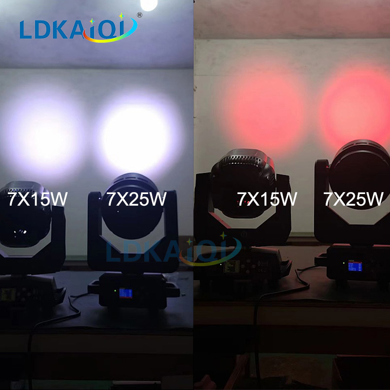 Zoom Wash Led Bee-eye Moving Light 7X25W RGBW 4in1(图1)