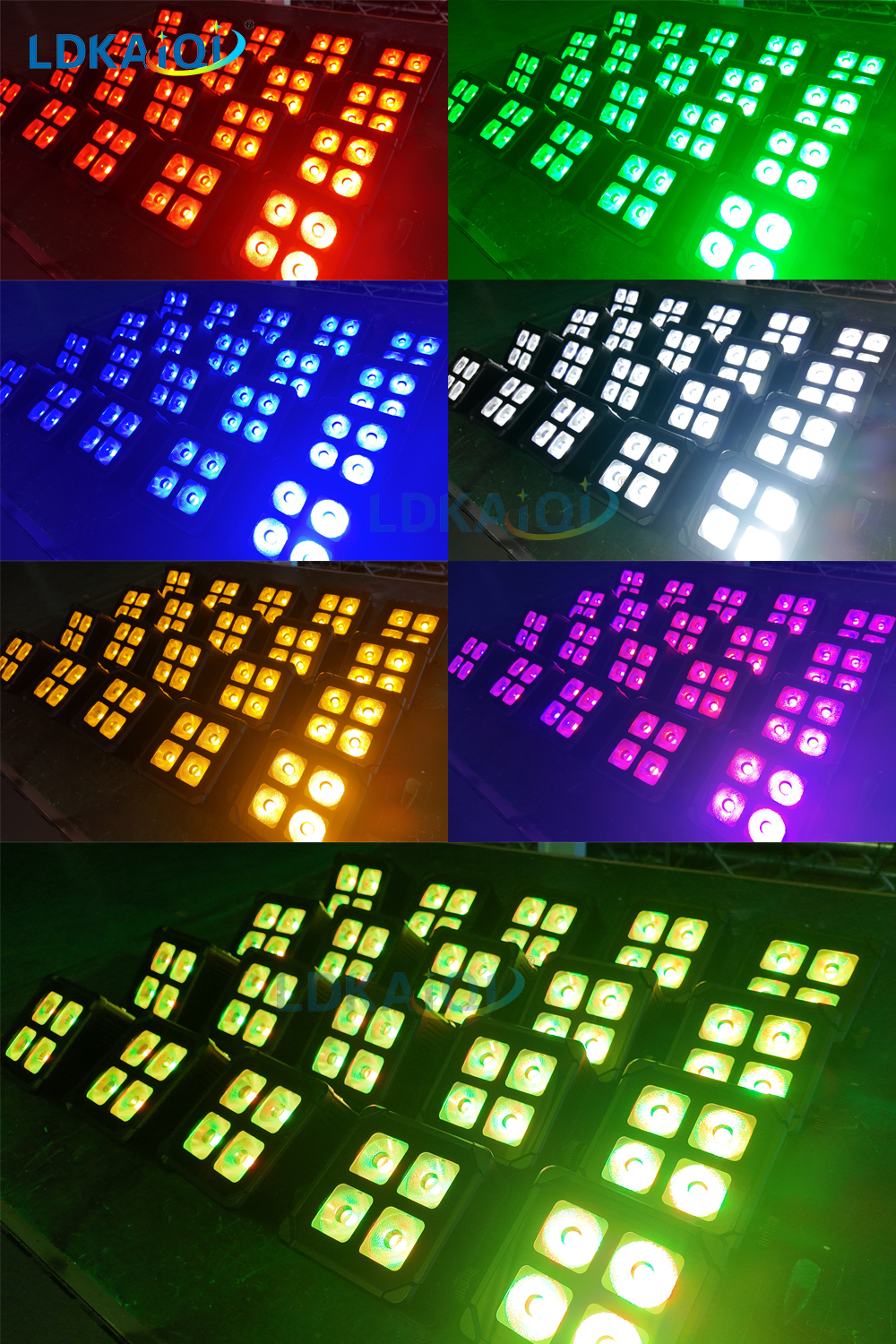 Waterproof Led Battery Wireless Uplight Par Can Light 4X28W 6in1(图2)