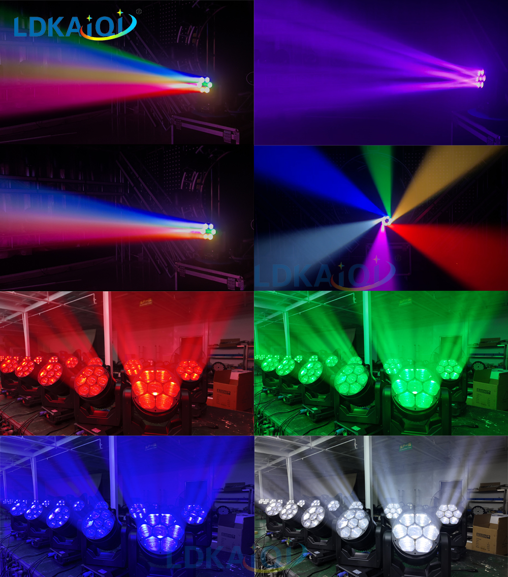 Zoom Bee-eyes Wash Led Moving Head Light 7X40W RGBW 4in1(图1) Zoom Bee-eyes Wash Led Moving Head Light 7X40W RGBW 4in1(图1)