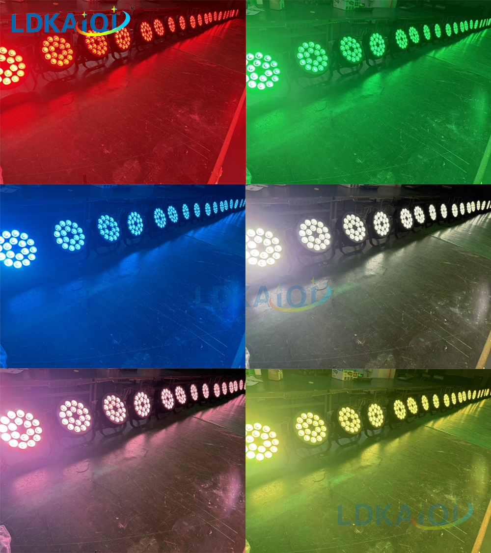 LED Flat Slim Par Light 18X10W 4in1/5in1/6in1(图1)