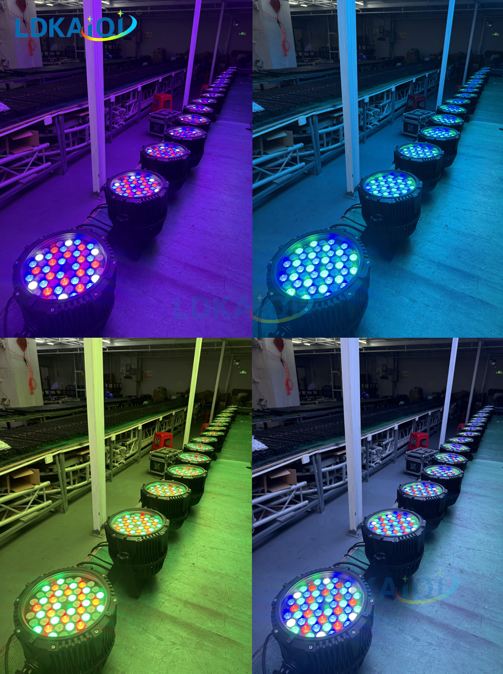 Led waterproof par light 54x3W RGB/RGBW(图2)